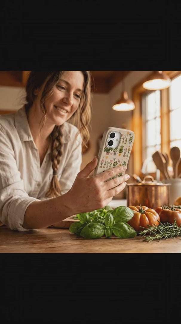 Seashell Plants and Blooms iPhone 15 Case - Product video demonstration