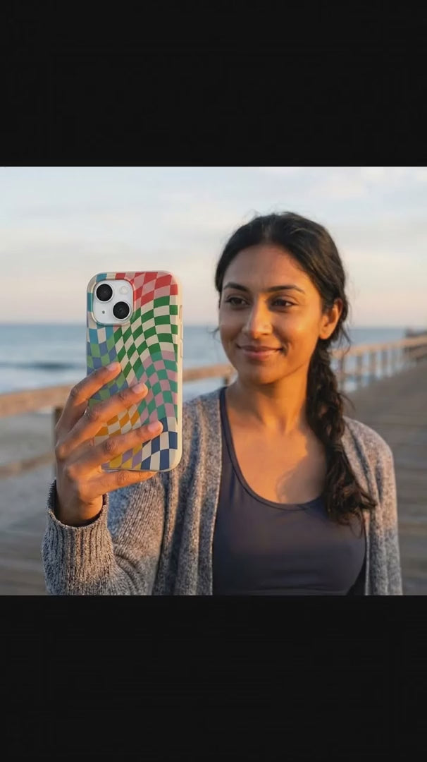 Seashell Patchwork iPhone 15 Case - Product video demonstration