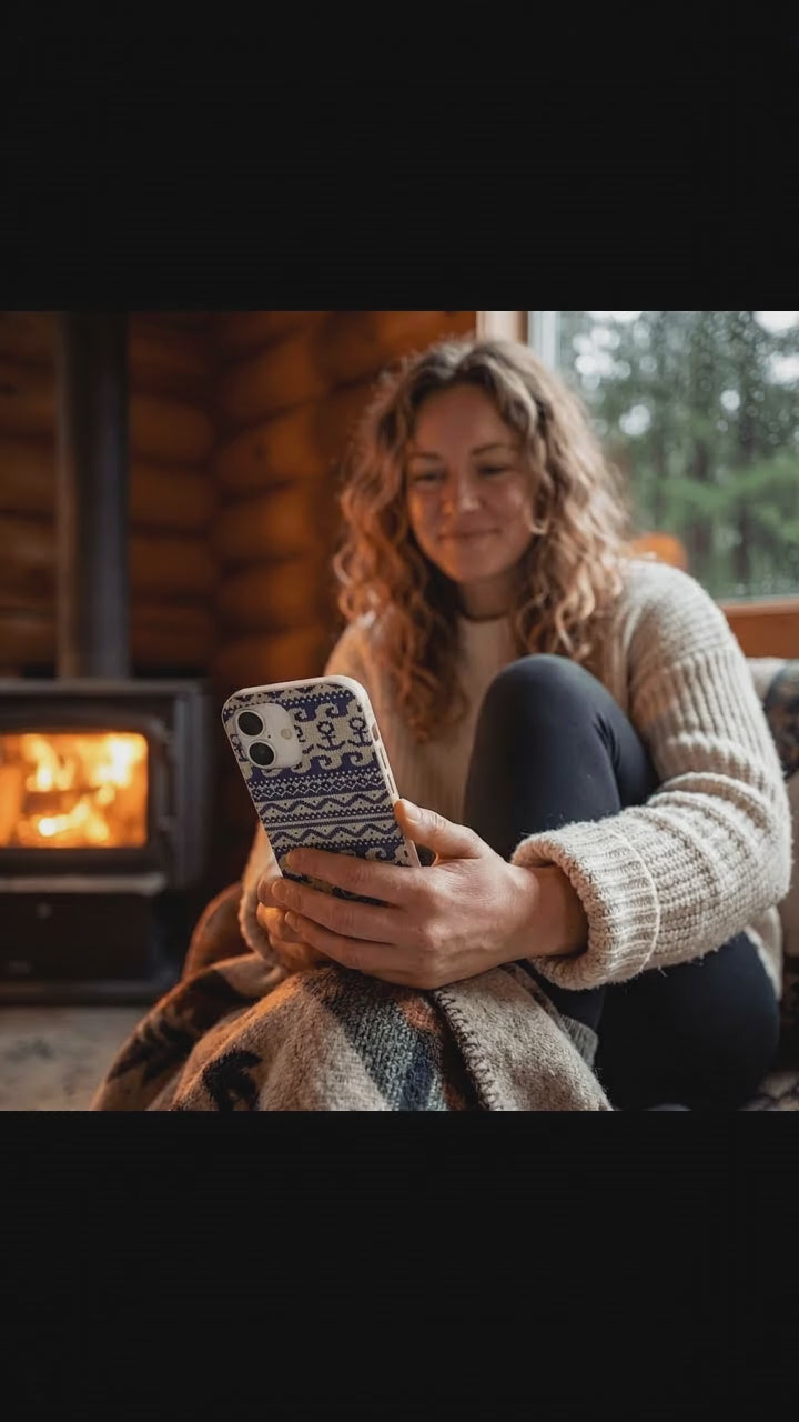 London Fog Ocean Knit iPhone 17 Case - Product video demonstration