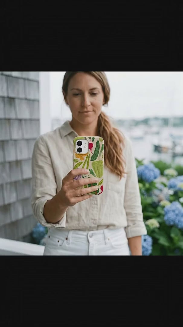 Seashell Veggie Patch iPhone 16 Pro Case - Product video demonstration