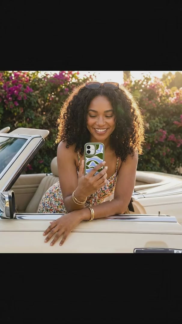 Clear Curve And Flow iPhone 17 Pro Case With Forest Floor Ridge (MagSafe included) - Product video demonstration