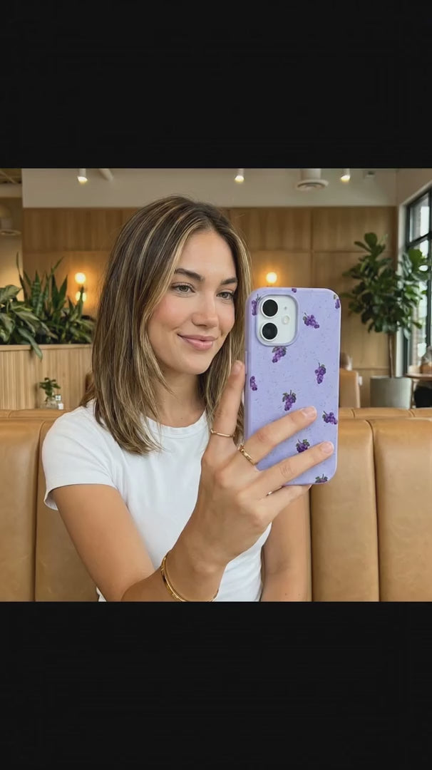 Lavender Grape Juice iPhone 16 Pro Max Case - Product video demonstration