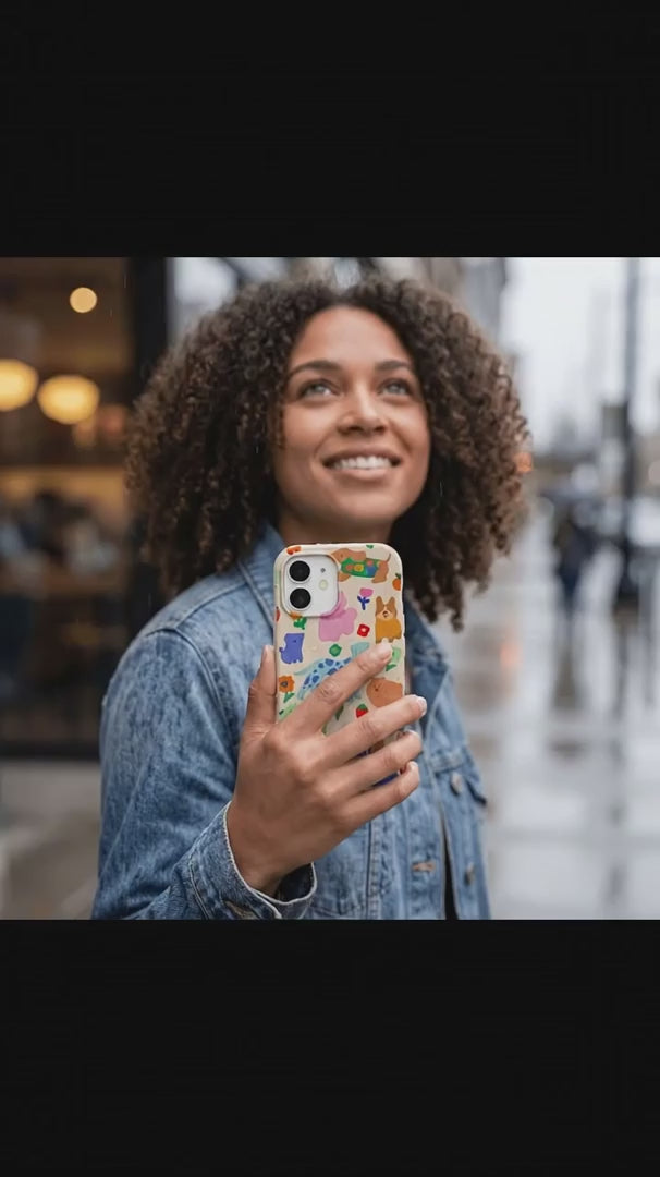 Seashell Pup Bloom iPhone 15 Case - Product video demonstration