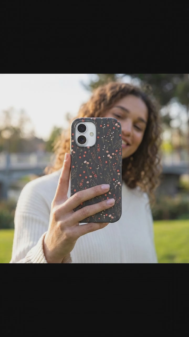 Black Night Garden iPhone 17 Case - Product video demonstration