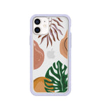 Clear Abstract Botanics iPhone 12 Mini Case With Lavender Ridge