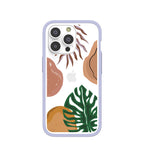 Clear Abstract Botanics iPhone 14 Pro Case With Lavender Ridge