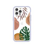 Clear Abstract Botanics iPhone 14 Pro Max Case With Lavender Ridge