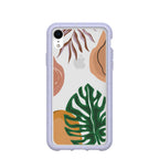 Clear Abstract Botanics iPhone XR Case With Lavender Ridge