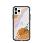 Clear Abstract Dunes iPhone 11 Pro Case With Black Ridge