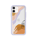Clear Abstract Dunes iPhone 12/ iPhone 12 Pro Case With Lavender Ridge
