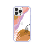 Clear Abstract Dunes iPhone 13 Pro Max Case With Lavender Ridge
