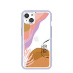 Clear Abstract Dunes iPhone 14 Case With Lavender Ridge
