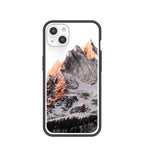 Clear Alps iPhone 13 Case With Black Ridge