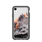 Clear Alps iPhone XR Case With Black Ridge