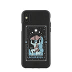 Black Aquarius iPhone X Case