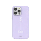 Lavender Bee Kind iPhone 14 Pro Max Case