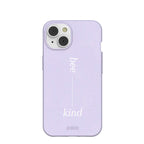 Lavender Bee Kind iPhone 14 Case