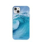 Powder Blue Big Wave iPhone 14 Plus Case