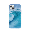 Coque iPhone 14 Plus Big Wave bleu poudre