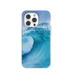Powder Blue Big Wave iPhone 14 Pro Case