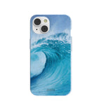 Powder Blue Big Wave iPhone 14 Case
