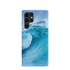 Powder Blue Big Wave Samsung Galaxy S22 Ultra Case
