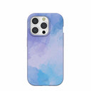 Coque iPhone 15 Pro à reflets bleu lavande