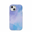 Coque iPhone 15 à reflets bleu lavande