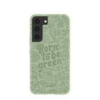 Sage Green Born to be green Samsung Galaxy S22 Case