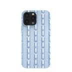 Powder Blue Bows and Blossoms iPhone 13 Pro Max Case