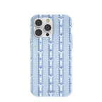 Powder Blue Bows and Blossoms iPhone 14 Pro Max Case