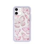 Clear Butterfly Effect iPhone 12/ iPhone 12 Pro Case With Lavender Ridge