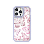 Clear Butterfly Effect iPhone 15 Pro Max Case With Lavender Ridge