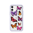 Clear Butterfly Sky iPhone 12 Mini Case With Lavender Ridge