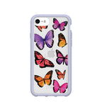 Clear Butterfly Sky iPhone 6/6s/7/8/SE Case With Lavender Ridge