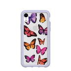 Clear Butterfly Sky iPhone XR Case With Lavender Ridge
