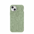 Sage Green Cacti iPhone 15 Plus Case