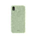 Sage Green Cacti iPhone XR Case