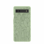 Sage Green Cacti Google Pixel 6a Case