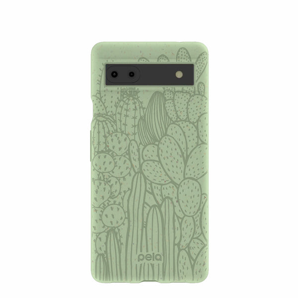 Sage Green Cacti Google Pixel 6a Case – Pela Case