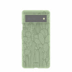 Sage Green Cacti Google Pixel 6 Case