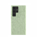 Sage Green Cacti Samsung Galaxy S24 Ultra Case