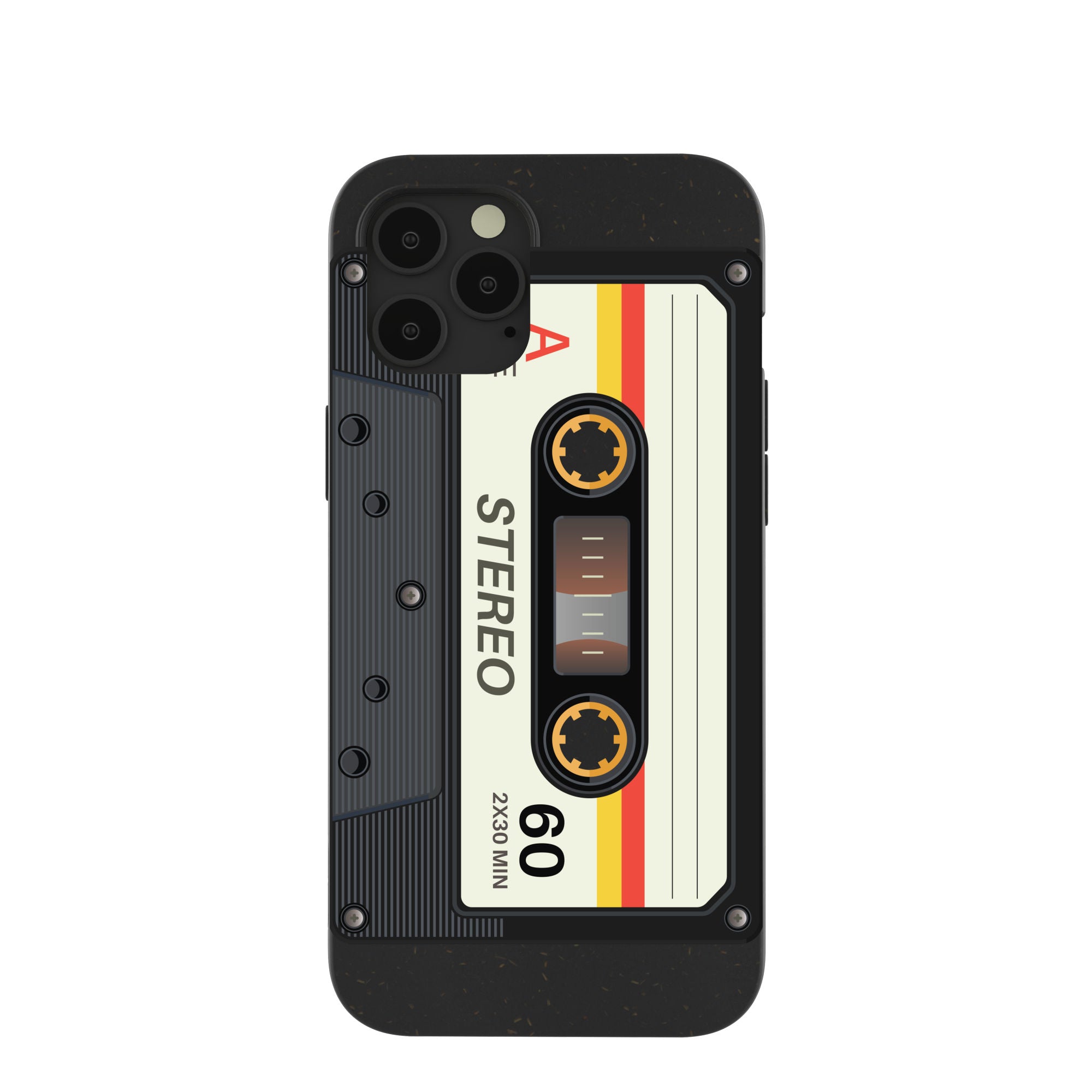 Black Cassette iPhone 12 Pro Max Case Pela Case