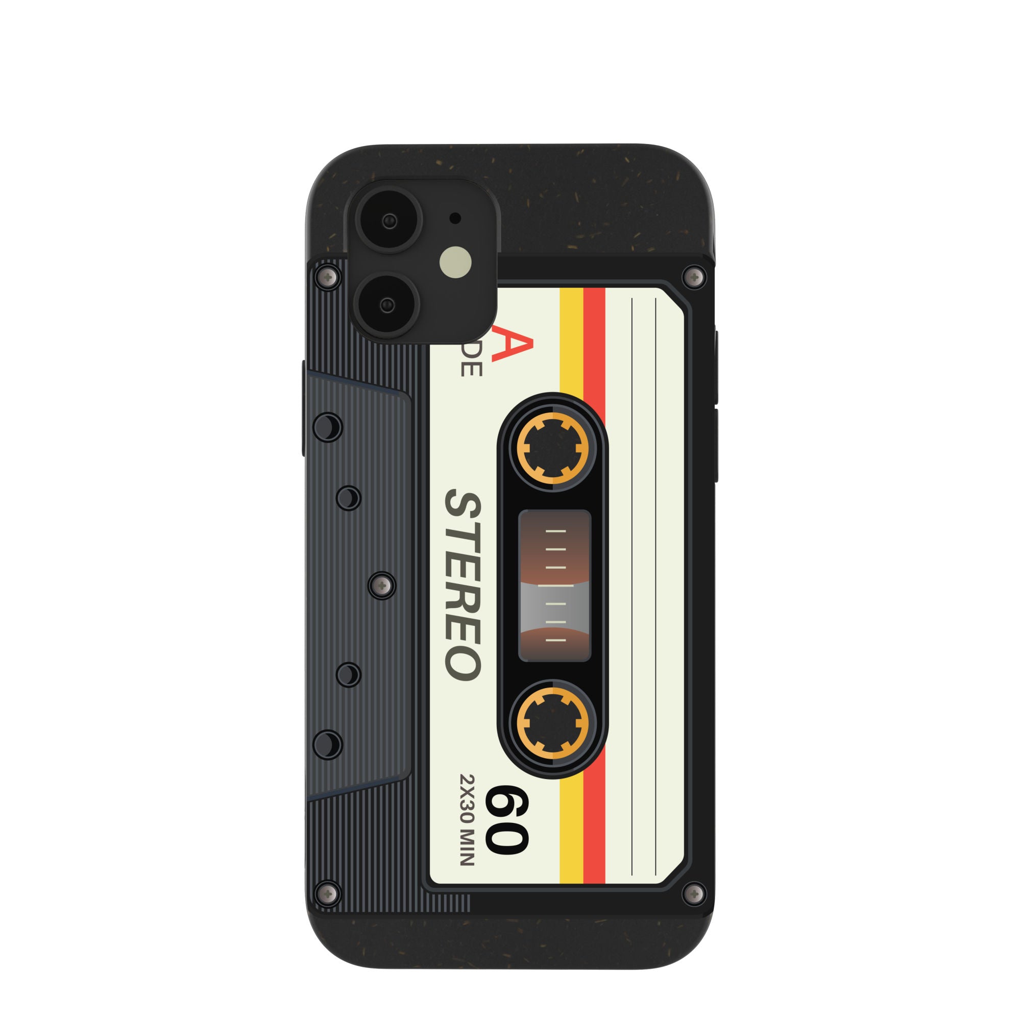 Black Cassette iPhone 12/ iPhone 12 Pro Case – Pela Case