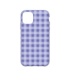 Lavender Checkered iPhone 11 Case