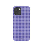 Lavender Checkered iPhone 13 Mini Case