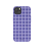 Lavender Checkered iPhone 13 Case