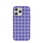 Lavender Checkered iPhone 14 Pro Max Case