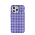 Lavender Checkered iPhone 14 Pro Case