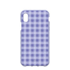 Lavender Checkered iPhone XR Case
